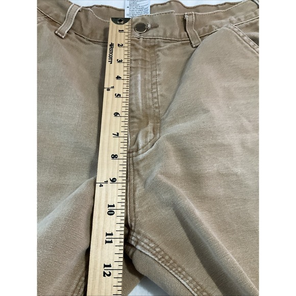 Carhartt B11 Loose Fit Brown Duck Work Pants Men's 32x34 USA Made Utility - Picture 11 of 13